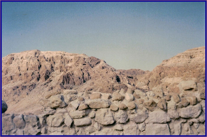 Cave at Qumran where Dead Sea scrolls were found